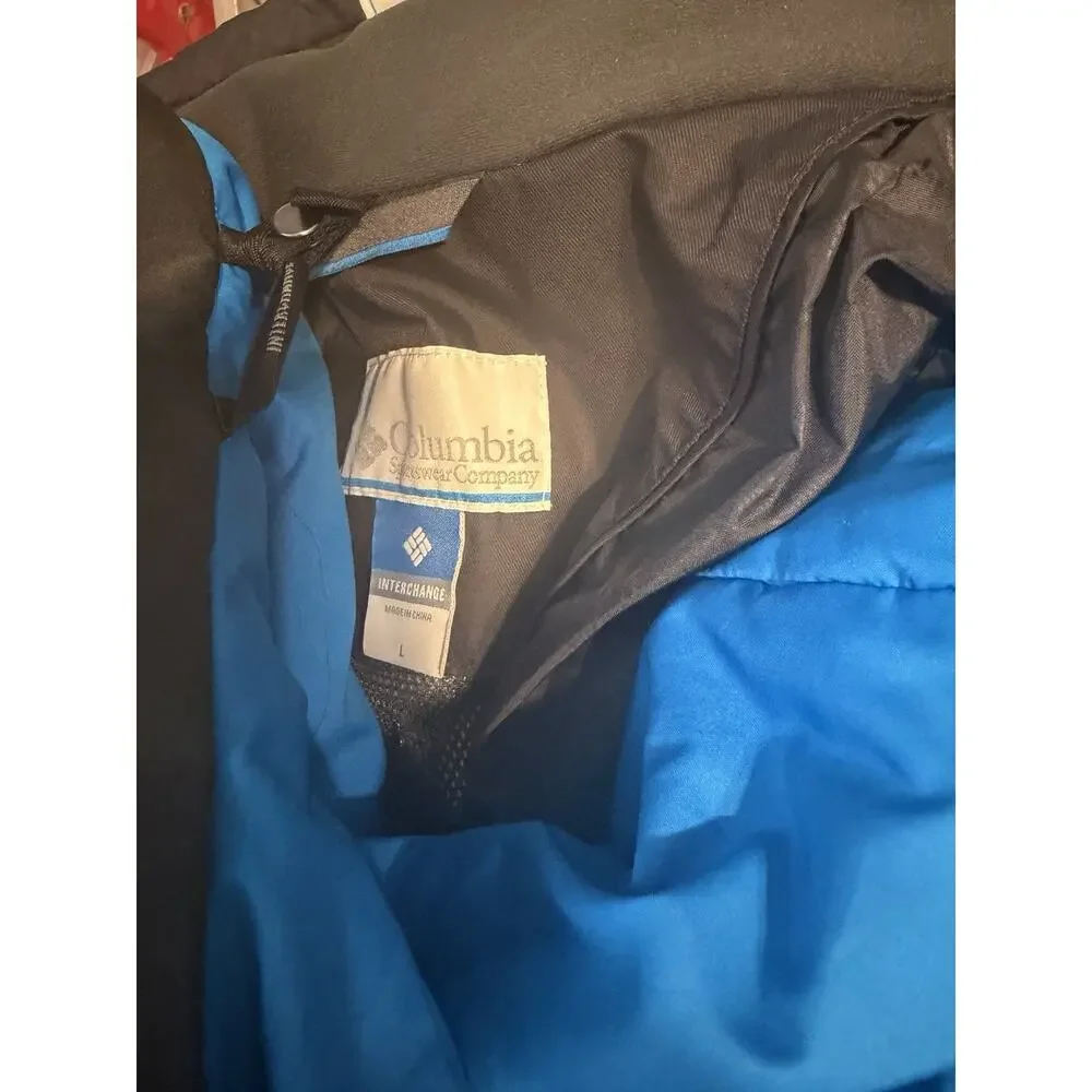 Columbia Whirlibird Interchange Omni-Heat Jacket Blue White Black Men’s L - Picture 10 of 16